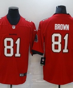 Tampa Bay Buccaneers Tim Brown #81 2020 Nfl Red Jersey Jersey - Robokeg