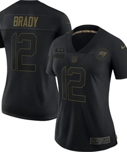 Tampa Bay Buccaneers Tom Brady #12 Nfl 2020 Black Womens Jersey - Robokeg