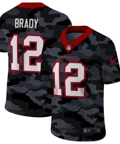 Tampa Bay Buccaneers Tom Brady #12 Nfl 2020 Camo Black Jersey - Robokeg