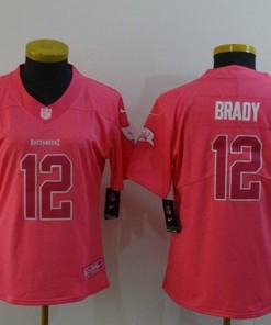 Tampa Bay Buccaneers Tom Brady #12 Nfl 2020 Dark Pink Womens Jersey - Robokeg
