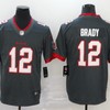 Tampa Bay Buccaneers Tom Brady #12 Nfl 2020 Grey Jersey - Robokeg