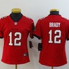 Tampa Bay Buccaneers Tom Brady #12 Nfl 2020 Red Orange Womens Jersey - Robokeg
