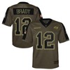 Tampa Bay Buccaneers Tom Brady 12 Nfl Olive 2021 Salute To Service Game Men Jersey For Buccaneers Fans - Robokeg