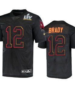 Tampa Bay Buccaneers Tom Brady Super Bowl Lv Black Jersey - Robokeg