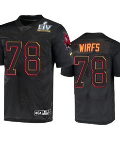 Tampa Bay Buccaneers Tristan Wirfs Super Bowl Lv Black Jersey - Robokeg