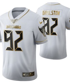 Tampa Bay Buccaneers William Gholston 92 2021 Nfl Golden Brandedition White Jersey Gift For Buccaneers Fans - Robokeg