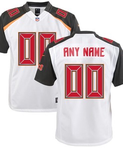 Tampa Bay Buccaneers Youth Custom Game Jersey - White - Robokeg