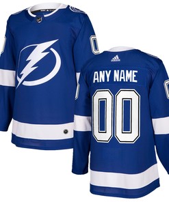 Tampa Bay Lightning Adidas Authentic Custom Jersey - Blue Custom Jerseys Nhl - Robokeg