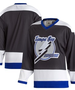Tampa Bay Lightning Adidas Team Classics Authentic Blank Jersey - Black Nhl - Robokeg