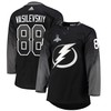 Tampa Bay Lightning Andrei Vasilevskiy 88 Alternate 2022 Stanley Cup Champions Breakaway Men Jersey - Black - Robokeg