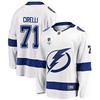 Tampa Bay Lightning Anthony Cirelli 71 Away 2022 Stanley Cup Final Breakaway Men Jersey - White - Robokeg