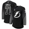 Tampa Bay Lightning Anthony Cirelli 71 alternate 2022 Stanley Cup Final Breakaway Men Jersey - black - Robokeg