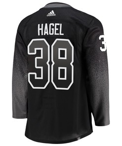 Tampa Bay Lightning Brandon Hagel 38 Alternate 2022 Stanley Cup Playoffs Breakaway Men Jersey - Black - Robokeg