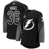 Tampa Bay Lightning Brandon Hagel 38 alternate 2022 Stanley Cup Final Breakaway Men Jersey - black - Robokeg