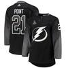 Tampa Bay Lightning Brayden Point 21 Alternate 2022 Stanley Cup Playoffs Breakaway Men Jersey - Black - Robokeg