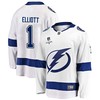 Tampa Bay Lightning Brian Elliott 1 Away 2022 Stanley Cup Playoffs Breakaway Men Jersey - White - Robokeg