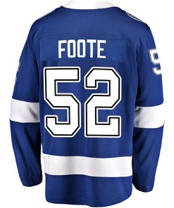 Tampa Bay Lightning Callan Foote 52 Home 2022 Stanley Cup Champions Breakaway Men Jersey - Blue - Robokeg