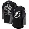 Tampa Bay Lightning Callan Foote 52 alternate 2022 Stanley Cup Final Breakaway Men Jersey - black - Robokeg