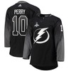 Tampa Bay Lightning Corey Perry 10 Alternate 2022 Stanley Cup Champions Breakaway Men Jersey - Black - Robokeg