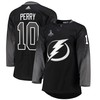 Tampa Bay Lightning Corey Perry 10 Alternate 2022 Stanley Cup Playoffs Breakaway Men Jersey - Black - Robokeg