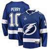 Tampa Bay Lightning Corey Perry 10 Home 2022 Stanley Cup Final Breakaway Men Jersey - Blue - Robokeg