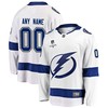 Tampa Bay Lightning Custom Away 2022 Stanley Cup Playoffs Breakaway Men Jersey - White - Robokeg