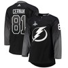 Tampa Bay Lightning Erik Cernak 81 Alternate 2022 Stanley Cup Champions Breakaway Men Jersey - Black - Robokeg