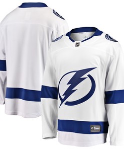 Tampa Bay Lightning Fanatics Branded Breakaway Away Jersey White Nhl - Robokeg