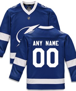 Tampa Bay Lightning Fanatics Branded Home Replica Custom Jersey - Blue Custom Jerseys Nhl - Robokeg