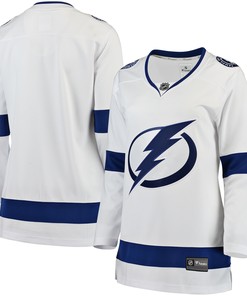 Tampa Bay Lightning Fanatics Branded Womens Away Breakaway Jersey - White Nhl - Robokeg