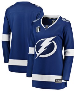 Tampa Bay Lightning Fanatics Branded Womens Home 2022 Stanley Cup Final Breakaway Jersey - Blue Nhl - Robokeg