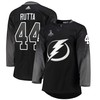 Tampa Bay Lightning Jan Rutta 44 Alternate 2022 Stanley Cup Playoffs Breakaway Men Jersey - Black - Robokeg