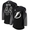 Tampa Bay Lightning Jan Rutta 44 alternate 2022 Stanley Cup Final Breakaway Men Jersey - black - Robokeg