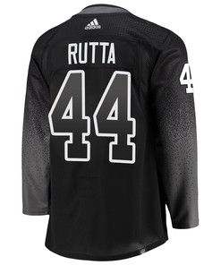 Tampa Bay Lightning Jan Rutta 44 alternate 2022 Stanley Cup Final Breakaway Men Jersey - black - Robokeg
