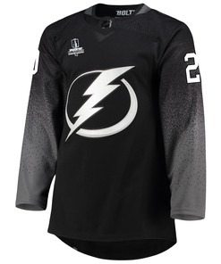 Tampa Bay Lightning Nick Paul 20 Alternate 2022 Stanley Cup Playoffs Breakaway Men Jersey - Black - Robokeg