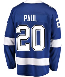 Tampa Bay Lightning Nick Paul 20 Home 2022 Stanley Cup Champions Breakaway Men Jersey - Blue - Robokeg