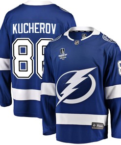 Tampa Bay Lightning Nikita Kucherov 86 Away 2022 Stanley Cup Final Breakaway Men Jersey - White - Robokeg