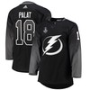 Tampa Bay Lightning Ondrej Palat 18 alternate 2022 Stanley Cup Final Breakaway Men Jersey - black - Robokeg