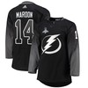 Tampa Bay Lightning Patrick Maroon 14 Alternate 2022 Stanley Cup Champions Breakaway Men Jersey - Black - Robokeg