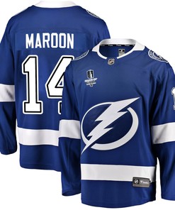 Tampa Bay Lightning Patrick Maroon 14 Home 2022 Stanley Cup Final Breakaway Men Jersey - Blue - Robokeg
