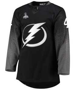 Tampa Bay Lightning Pierre-Edouard Bellemare 41 Alternate 2022 Stanley Cup Playoffs Breakaway Men Jersey - Black - Robokeg