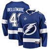 Tampa Bay Lightning Pierre-Edouard Bellemare 41 Home 2022 Stanley Cup Final Breakaway Men Jersey - Blue - Robokeg