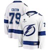 Tampa Bay Lightning Ross Colton 79 Away 2022 Stanley Cup Champions Breakaway Men Jersey - White - Robokeg