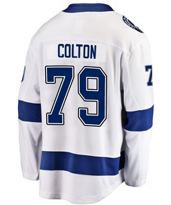 Tampa Bay Lightning Ross Colton 79 Away 2022 Stanley Cup Final Breakaway Men Jersey - White - Robokeg