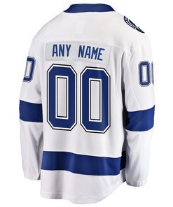Tampa Bay Lightning Stanley Cup 2023 Playoffs Patch Away Breakaway Custom Men Jersey - White - Robokeg