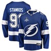 Tampa Bay Lightning Steven Stamkos 91 Home 2022 Stanley Cup Champions Breakaway Men Jersey - Blue - Robokeg