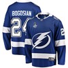 Tampa Bay Lightning Zach Bogosian 24 Home 2022 Stanley Cup Final Breakaway Men Jersey - Blue - Robokeg