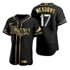 Tampa Bay Rays #17 Austin Meadows Mlb Golden Brandedition Black Jersey Gift For Rays Fans - Robokeg