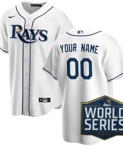 Tampa Bay Rays 2020 Mlb Personalized Custom White Custom Jersey - Robokeg