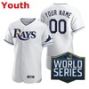 Tampa Bay Rays 2020 Mlb Personalized Custom White Youth Custom Jersey - Robokeg
